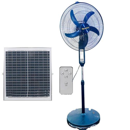 HomeWorX 18inchs Remote Rechargeable Solar Stand Fan